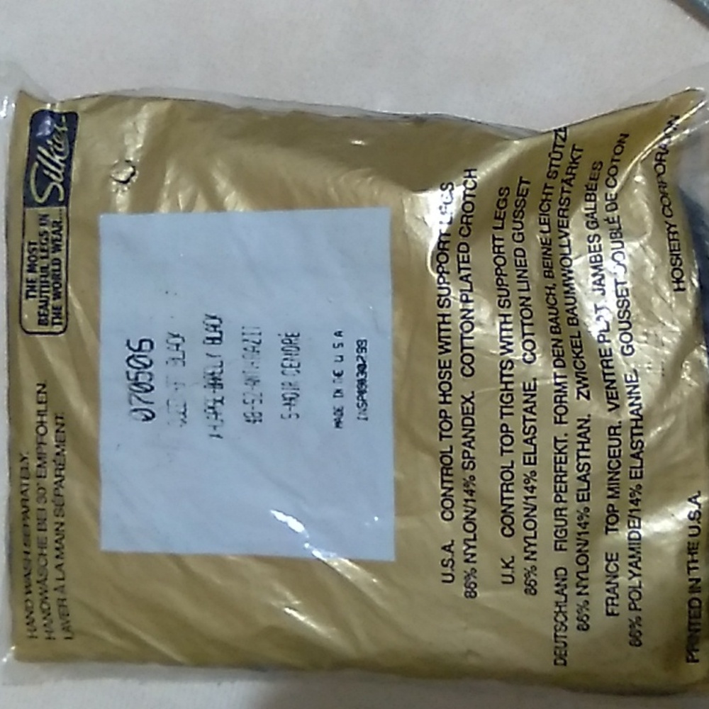 Silkies large(2) and x-large(3)panty hose (New) lg/ taupe and x-lg barely black - Picture 10 of 10